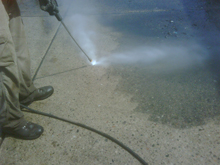 Worry Free power washing for lots, driveways, and sidewalks